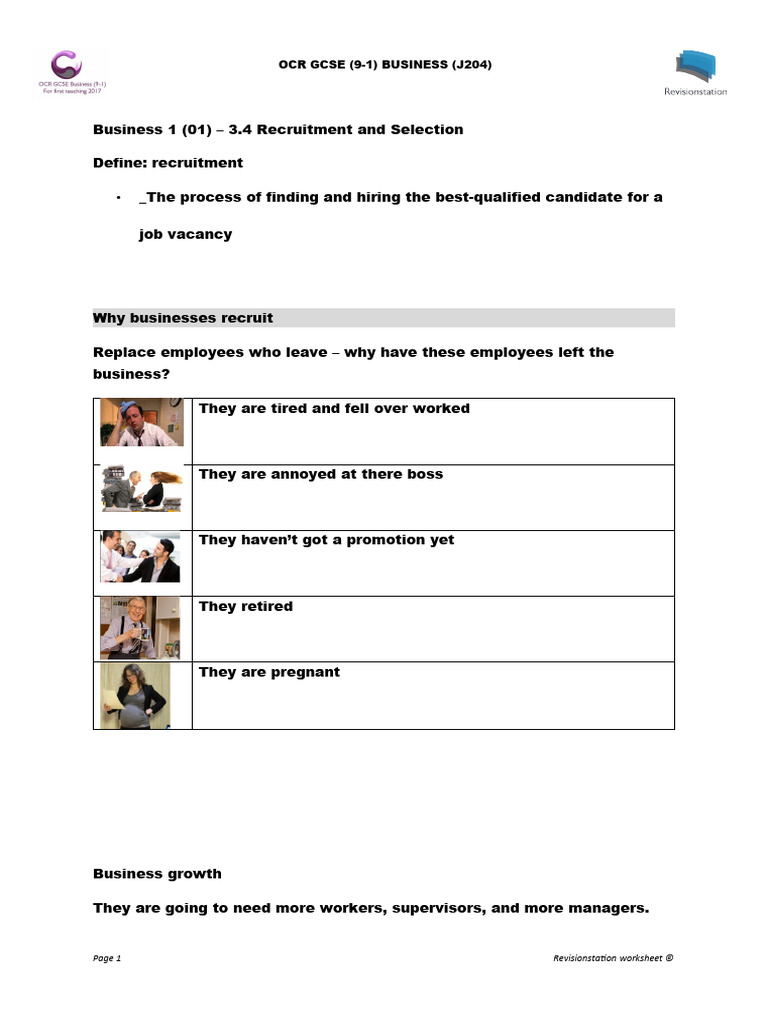 3.4 NEW Worksheet (Remote Learning) | PDF | Recruitment | Employment