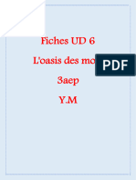 Fiches UD6 L'Oasis Des Mots Français 3eAP
