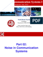 Part 02 Noise in Communication Systems - EEE309