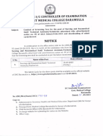 Office 0F The I/C Controller of Examination: Government Medical College Baramulla