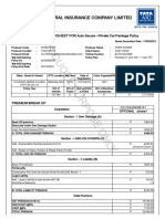 Tata AIG Motor Premium Quote - 3184 - QT - 23 - 6208388151