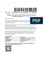 Transaction Between JIEJING TECHNOLOGY GROUP and Receiver
