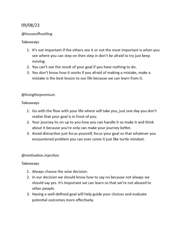 Takeaways 6 PDF