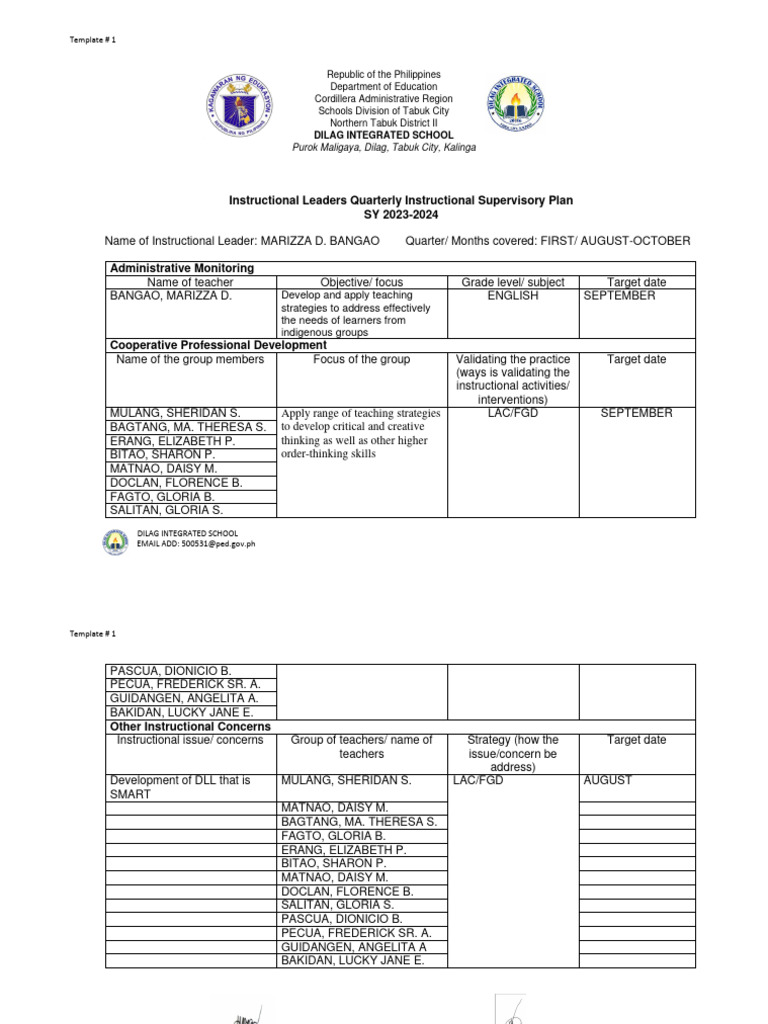 Qisp quarterly instructional sp 2023 2024 pdf cognitive science
