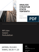 Analisis Struktur Statis Tertentu - Pertemuan 1