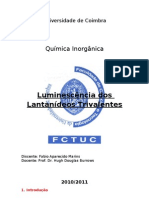 Trabalho de Inorgânica_Luminescência dos íons Lantanídeos