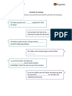 A Car Accident - Worksheet Dialogue Exercise