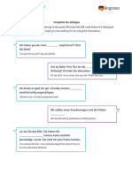 A Car Accident - Worksheet Dialogue Exercise (With Translations)