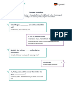 Cancelling Formal Appointments - Worksheet Dialogue Exercise (With Translations)