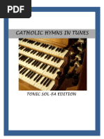 Open Catholic Mass Hymnal With Tunes and Tonic Solfas