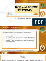 Week 2 Force and Force Systems