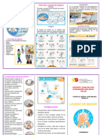 Triptico de Lavado de Manos