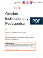 La Tarea Del Equipo Directivo A La Hora de "Resistir, Interrumpir e Inaugurar"