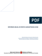 Informe Anual Sobre La Renta Garantizada en Navarra (2018)
