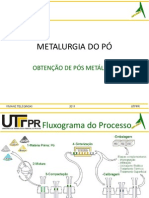 Obtenção de pós metálicos por atomização