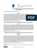 (Agostini) Habilidades Sociais Educativas de Pais de Crianças Com Autismo