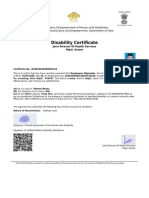 Disability Certificate