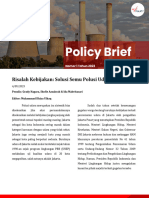 Policy Brief Solusi Semu Polusi Udara Jakarta