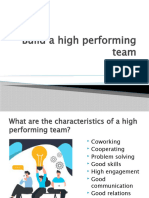 Build A High Performing Team