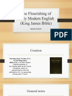 The Flourishing of Early Modern English (King James Bible)