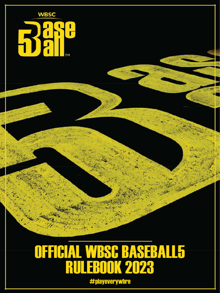 Baseball5 Rulebook PDF Baseball Field Ball And Bat Games