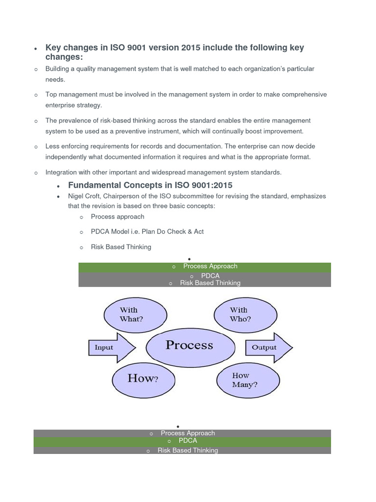 ISO 9001:2015 Key Changes and Benefits | PDF | Iso 9000 | Quality ...