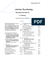 Deutscher Bundestag: Stenografischer Bericht 31. Sitzung