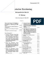 Deutscher Bundestag: Stenografischer Bericht 27. Sitzung