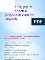 !!!písanie I - Í A Y - Ý V Cudzích Slovách - PPTX Pre Žiakov