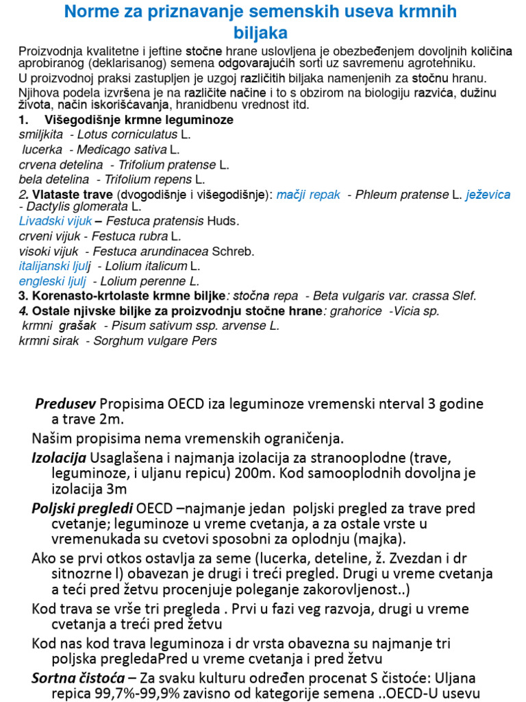 Krmne Biljke | PDF