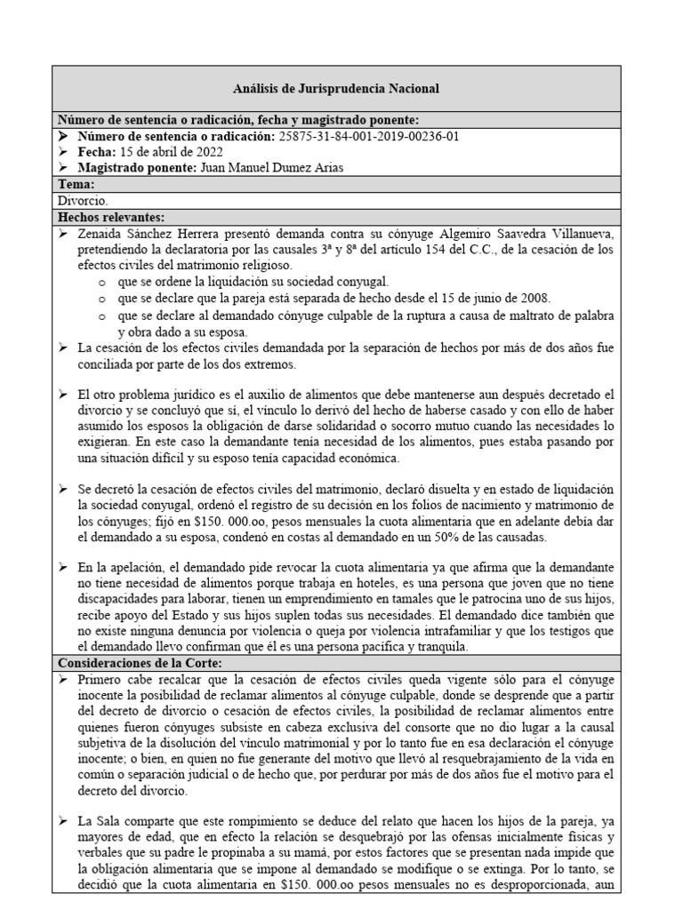 Sentencias Completas | PDF | Divorcio | Caso de ley