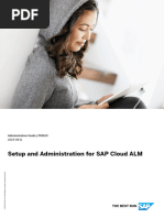 Setup and Administration For SAP Cloud ALM