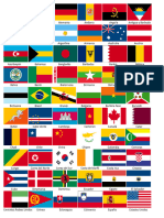 Países Del Mundo Con Banderas Imprimir