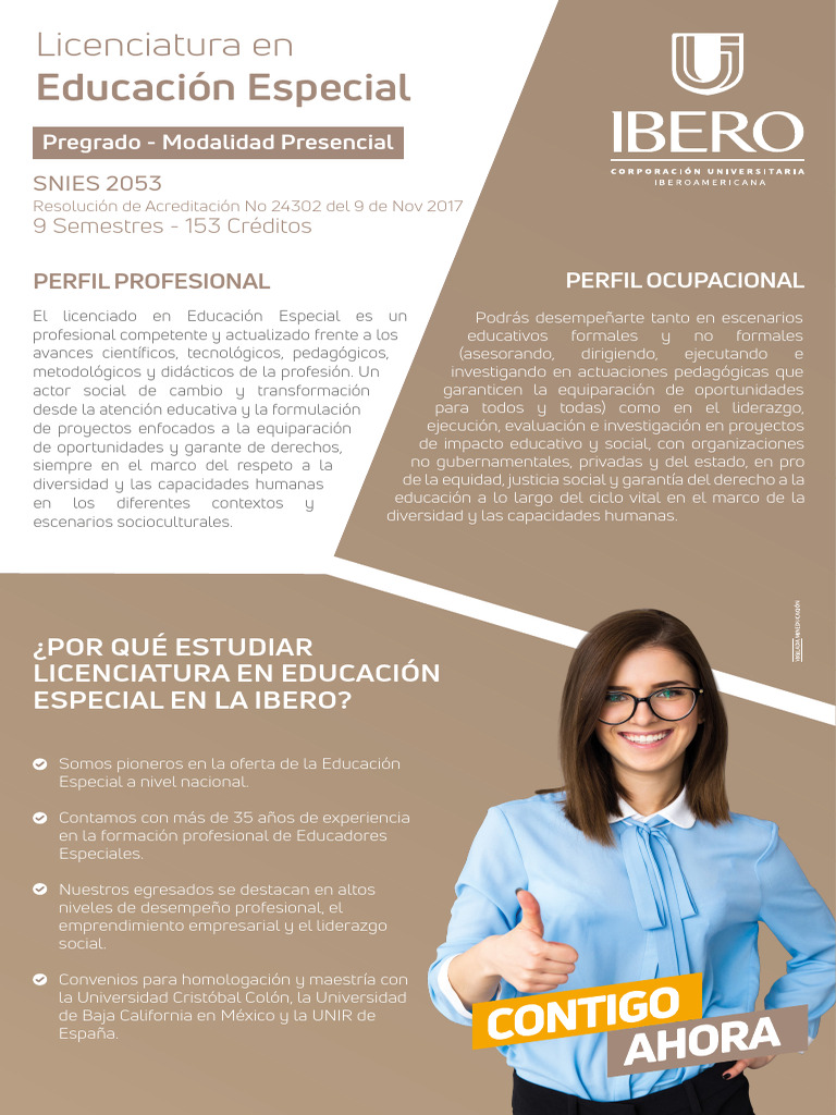 Licenciatura en Educación Especial Presencial | PDF | Plan de estudios ...