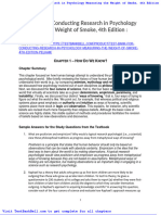 Test Bank For Conducting Research in Psychology Measuring The Weight of Smoke 4th Edition Pelham