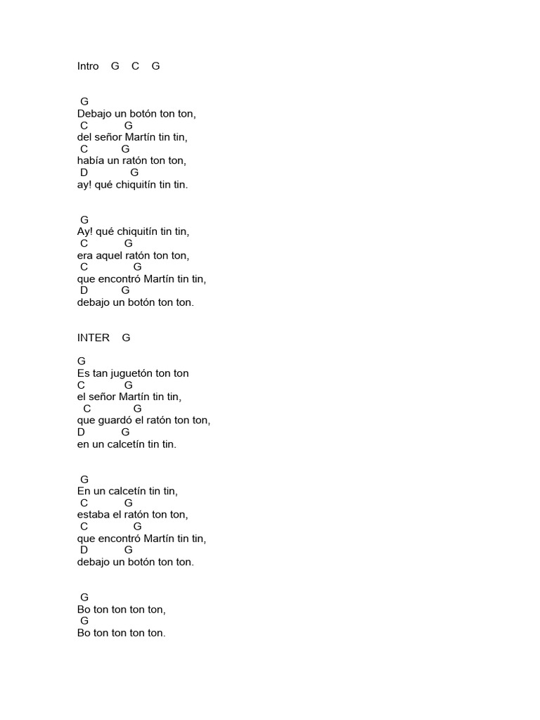 El Raton Ton Ton | PDF