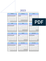 Calendario 2023 Excel Lunes A Domingo Esc Dominical 2