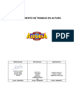 Procedimiento de Trabajo en Altura Circo La Alegria