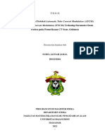 Analisis Pengaruh Protokol Automatic Tube Current Modulation (ATCM) Dan Fixed Tube Current Modulation (FTCM) Terhadap Parameter Dosis Pasien Pada