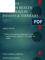 Common Health Conditions in Infants and Toddlers.2022