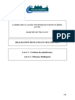 Cahier Des Clauses Techniques Particulières (CCTP) Marche de Travaux