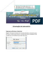 Orientação de Laboratório Create Data Base