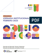 Primera Jornadas Institucionales 2023. Dirección de Educación Técnico Profesional