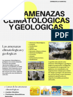 Las Amenazas Climatologicas y Geologicas