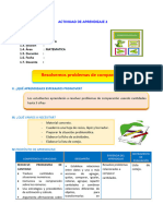 D2 A1 SESION MAT. Resolvemos Problemas de Comparación