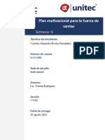 TAREA 6. Plan Motivacional para La Fuerza de Ventas