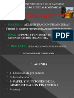 Papel y Entorno de La Administracion Fianciera