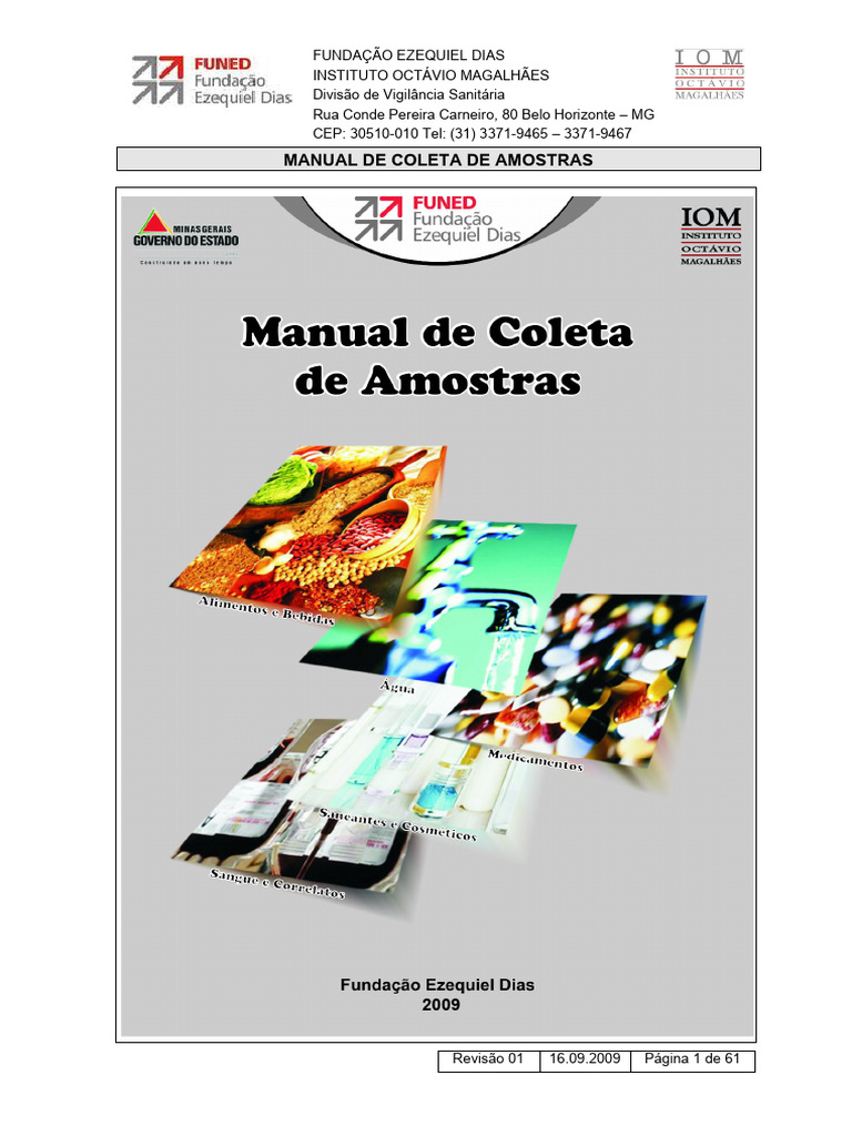 Manual de Coleta de Amostras FUNED | PDF | Epidemiologia
