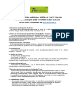 Orientações para As Escolas 2 Etapa Prova Pam 2023