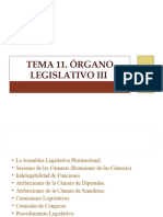 Tema 11 Órgano Legislativo III